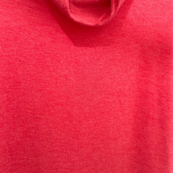 T by Talbots Cowl Neck Short Sleeve Coral Tunic 1X - Picture 9 of 10